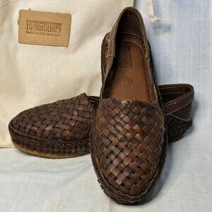Mohinders Woven Shoe in Walnut